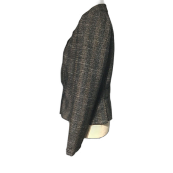 Otello Pelle Cropped Jacket Gray White Brown - Picture 4 of 9